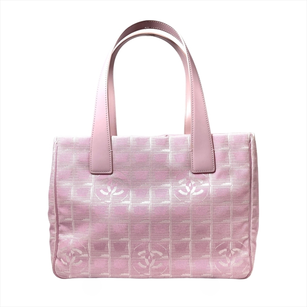 Chanel New Travel Line PM Tote Bag, Nylon, Pink, Serial Number 8